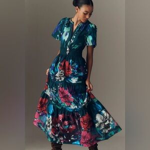 NWT Anthropologie Somerset Floral Maxi Dress - Multicolor